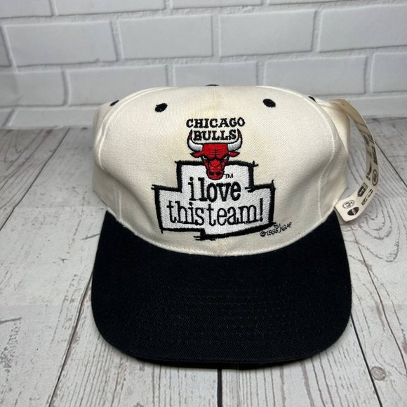 Vintage Chicago Bulls‎ NBA AJD Hat Snapback Cap White Men
